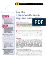 C+F-Essential Thrombocythemia in Dogs and Cats - Part II