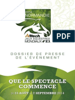 Jeux Equestres Mondiaux 2014 en Normandie - Dossier de Presse