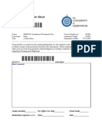 Coursework Header Sheet 158314-38