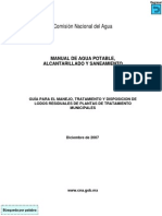 Guia para El Manejo, Tratamiento y Disposición de Lodos Residuales en Plantas PDF