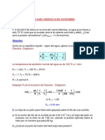 Clausius-Clapeyron Problemas Con Respuesta para Entregar