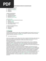 Esquema para La Elaboración de Un Proyecto de Investigación