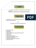 "Chief Justice Chaudhry's Constitutional Petition No. 21 of 2007"