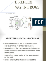 Demonstration of The Reflex Pathway in Frogs