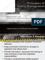 Principles of Safety Management