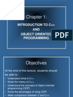 Introduction To C++ AND Object Oriented Programming