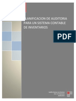 Planificación para La Auditoria de Un Sistema de Inventarios