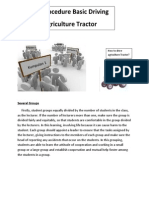 Procedure Basic Driving Agriculture Tractor: Several Groups