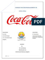 Project On Kinley Water Management in Coca-Cola