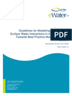 Guidelines For Modelling Groundwater-Surface Water Interaction in Ewater Source