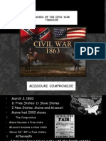 Causes of The Civil War Timeline