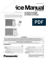 Panasonic CS-W7DKR CS-W9DKR CS-W7DKR Series Service Manual Repair Guide