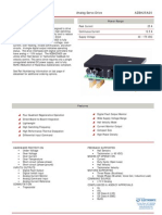 Description Power Range: Analog Servo Drive