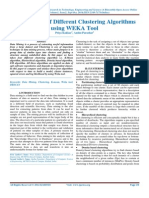 Comparison of Different Clustering Algorithms Using WEKA Tool