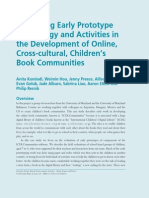 Evaluating Early Prototype Technology and Activities in The Development of Online, Cross-Cultural, Children's Book Communities