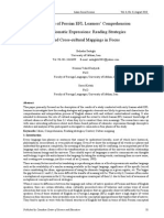 Patterns of Persian EFL Learners' Comprehension of Idiomatic Expressions: Reading Strategies and Cross-Cultural Mappings in Focus