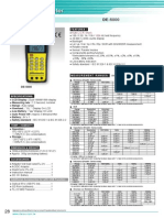 DER EE DE-5000 LCR Meter Specifications