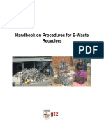 Handbook For Setting Up of An E-Waste Recycling Facility