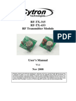 RF TX User's Manual