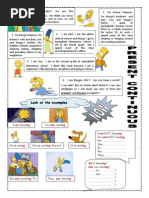 Present Continuous With The Simpsons-1