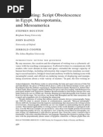 Article - Last Writing Script Obsolescence in Egypt, Mesopotamia and Mesoamerica - Houston & Baines & Cooper