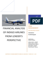 Financial Analysis of Indigo Airlines From Lender's Perspective