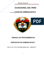 Manual Procedimientos Criminalisticos 2012