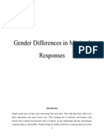 Gender Differences in Minimal Responses