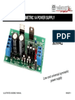 Illustrated Assembly Manual - Velleman K8042 Symmetric 1A Power Supply