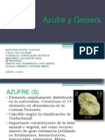 Azufre y Geisers