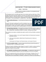 Goal-Directed Instructional Design Plan - 5 Grade: Finding Equivalent Fractions Author - Sara Perrin