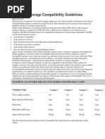 Chemical Storage Compatibility Guidelines