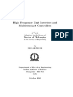 High Frequency Link Inverters and Multiresonant Controllers