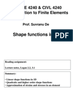 MANE 4240 & CIVL 4240 Introduction To Finite Elements: Shape Functions in 1D