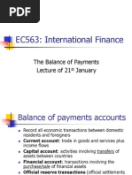 EC563 Lecture 1 - International Finance