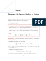 Approfondimenti Green Stokes Gauss