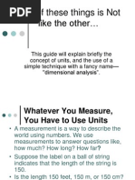 Dimensional Analysis Powerpoint