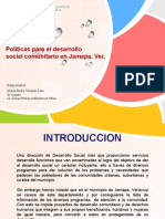 Políticas para El Desarrollo Social Municipal