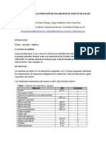 Determinación de La Constante de Solubilidad de Yodato de Calcio