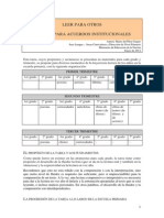 LEER PARA OTROS. Aportes para Acuerdos Institucionales PDF