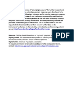 Clinician Rated Dimensions of Psychosis Symptom Severity