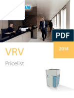 Daikin Cennik VRV 2014