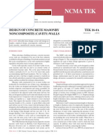 Ncma Tek: Design of Concrete Masonry Noncomposite (Cavity) Walls TEK 16-4A