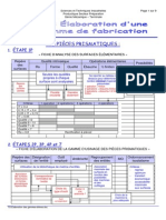 TD Elaboration Des Gammes