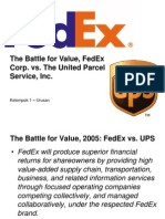 The Battle For Value, Fedex Corp. vs. The United Parcel Service, Inc