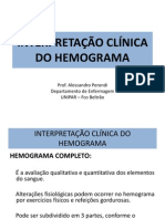 INTERPRETAÇÃO CLÍNICA DO HEMOGRAMA Serie Vermelha