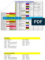 Track and Field Program 2014/15