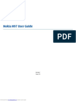 Nokia N97 User Guide: 9221217 Issue 2.0