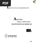 Apuntes de Matematicas Basicas (Algebra, Calculo Etc)