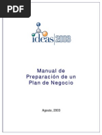 Manual de Preparación de Un Plan de Negocio PDF